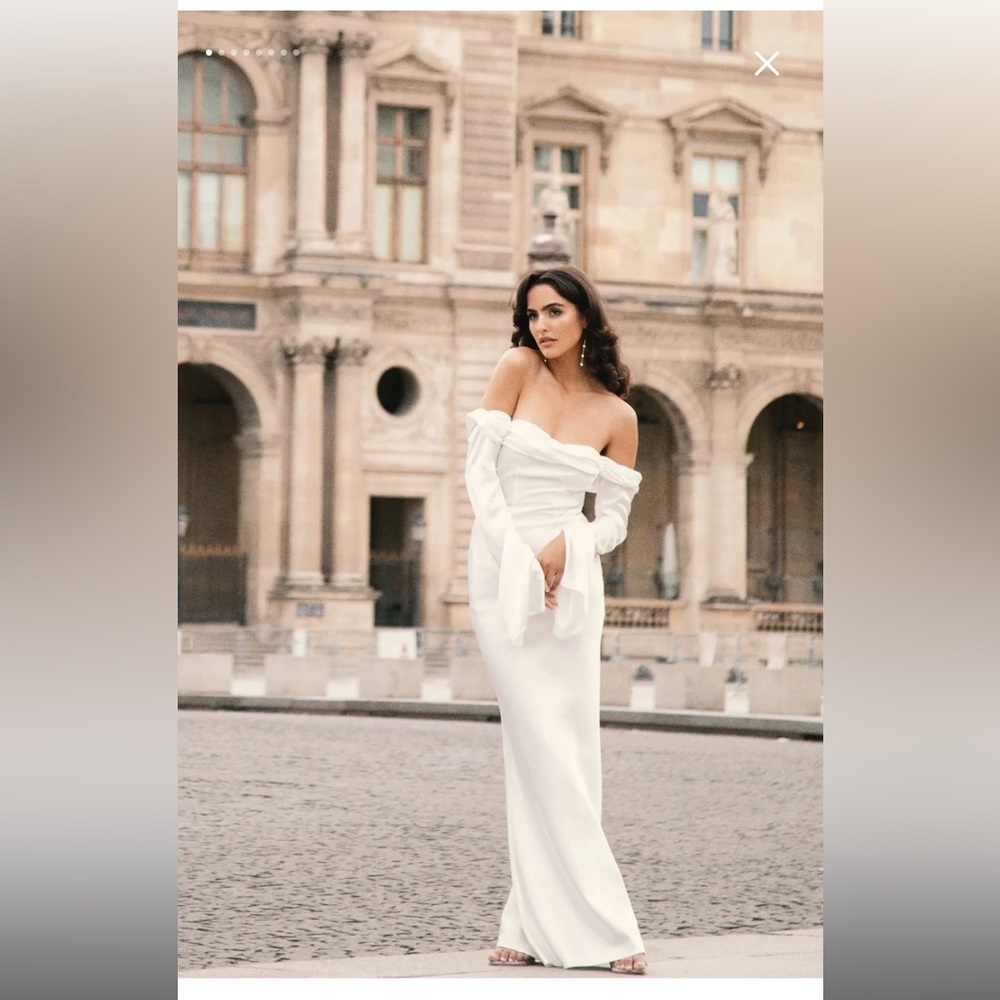 Meshki Giselle white dress